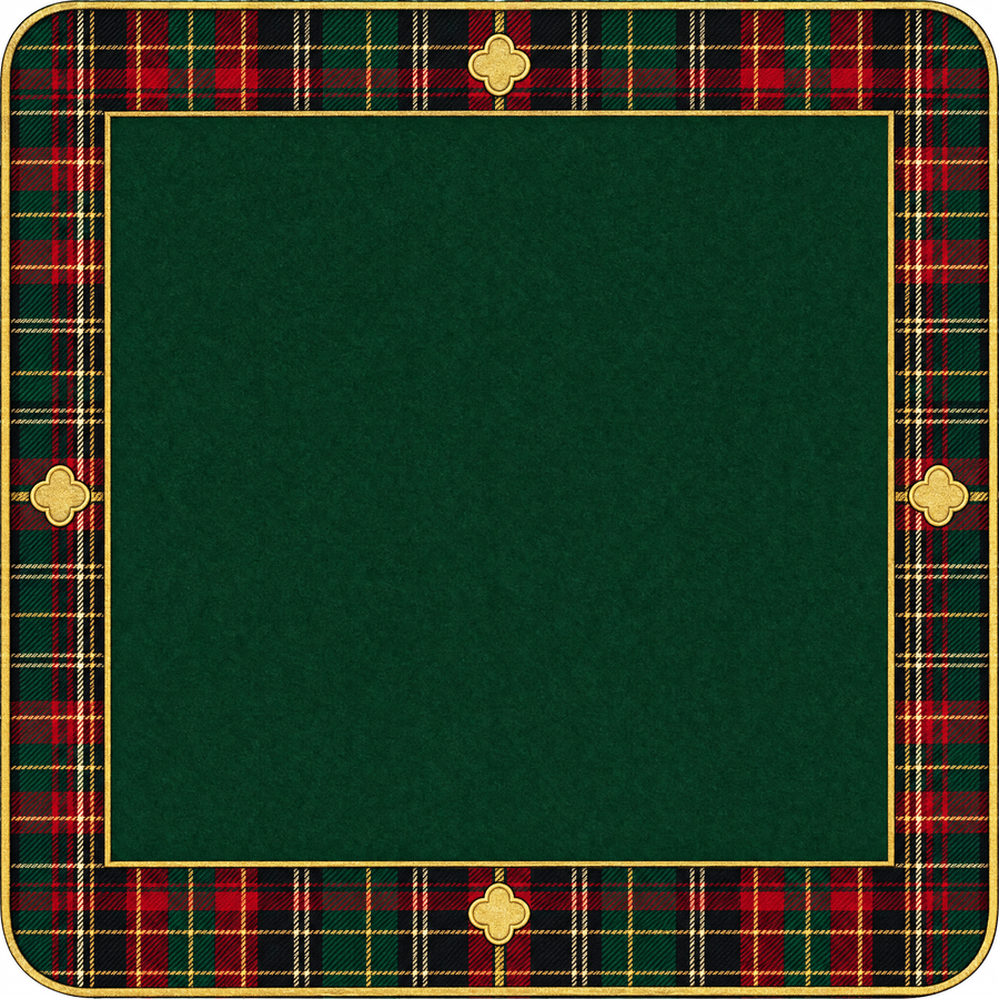TARTAN & TIDINGS mahjong mat design