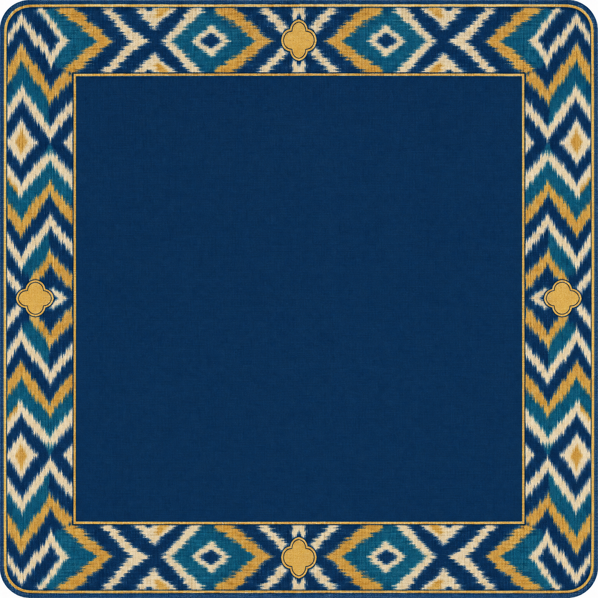 INDIGO BATIK mahjong mat design