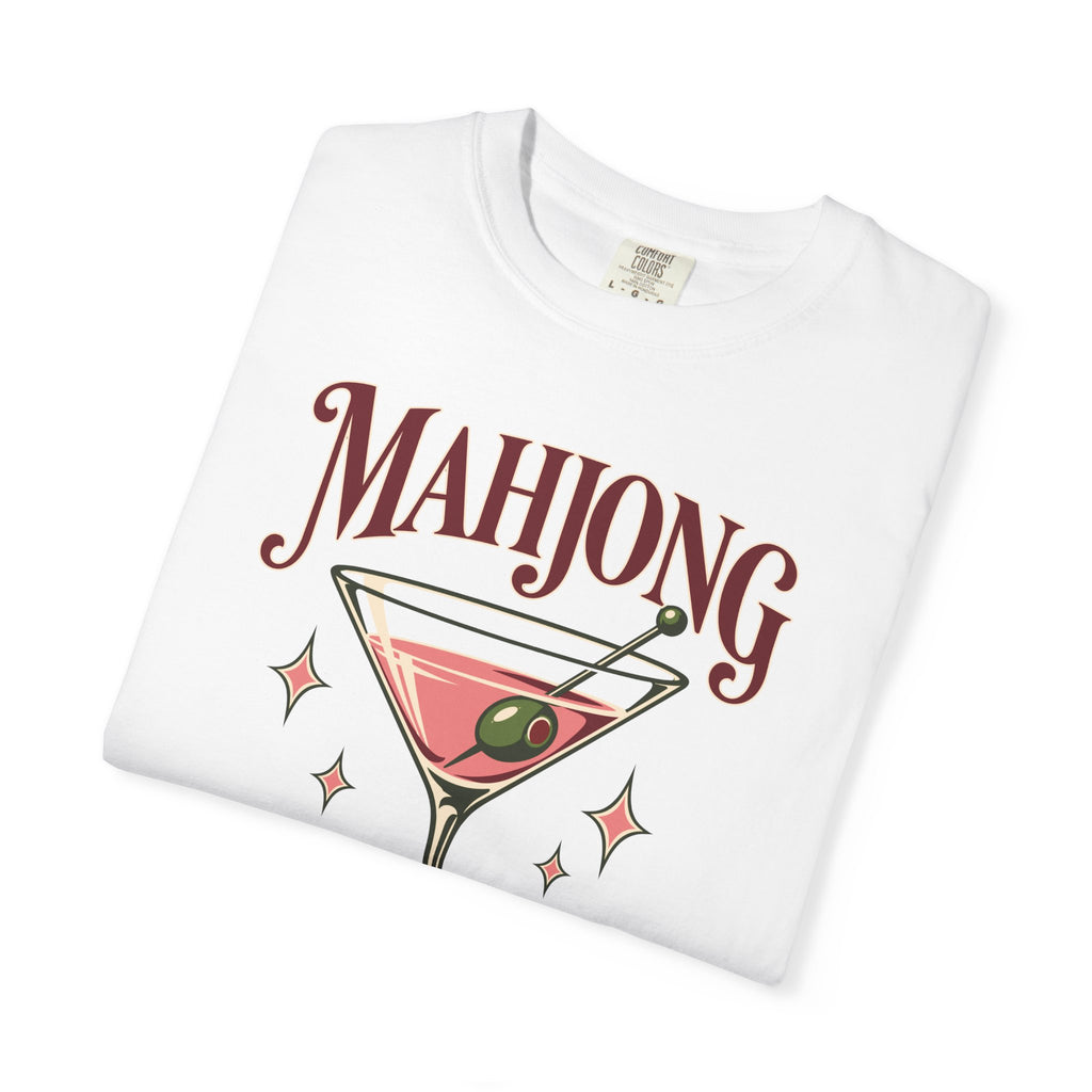 Mahjong & Martinis T-Shirt, garment-dyed cotton T-shirt