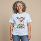 Mahjong & Martinis T-Shirt in Chambray blue