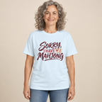 Sorry, I Have Mahjong T-Shirt in Chambray blue