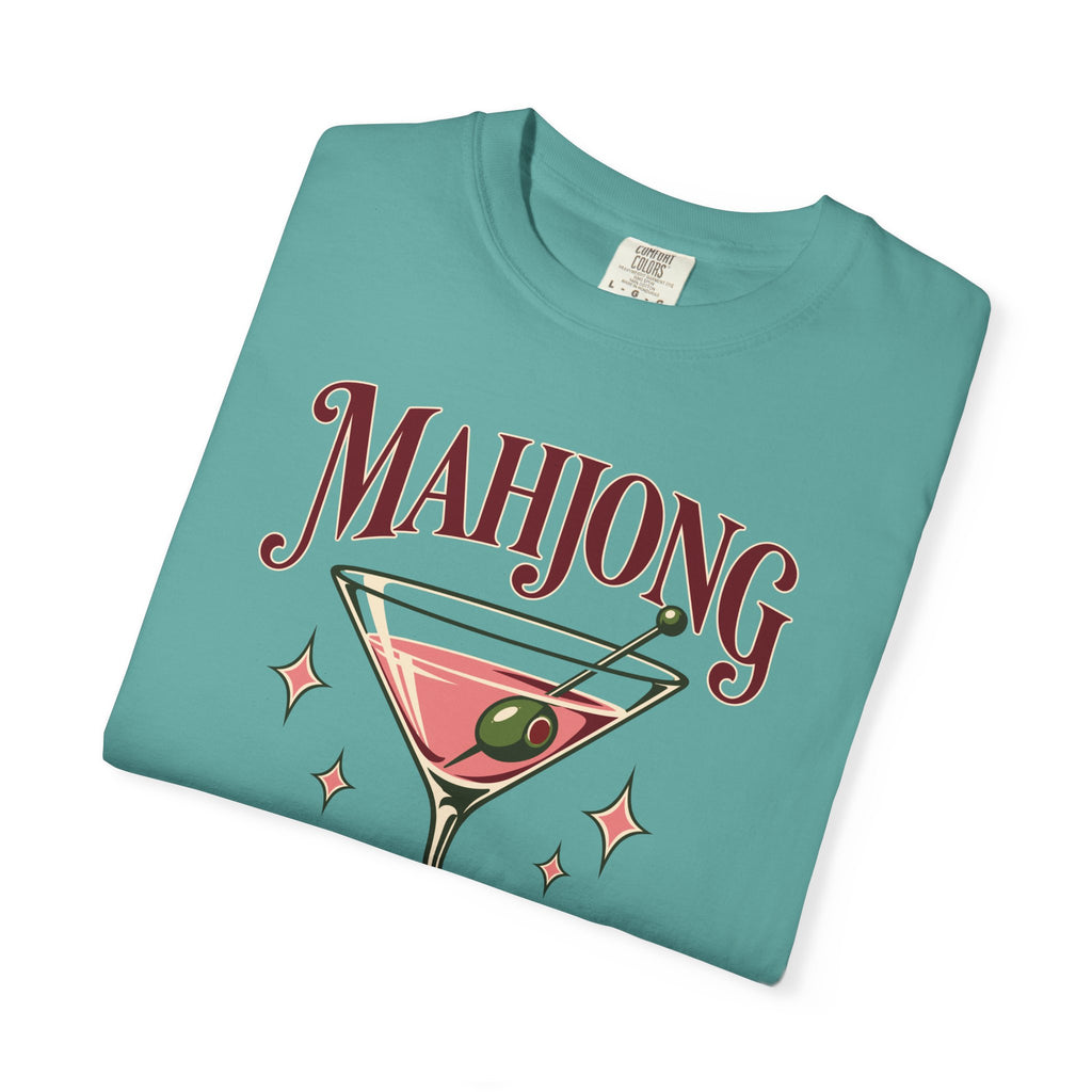 Mahjong & Martinis T-Shirt, garment-dyed cotton T-shirt