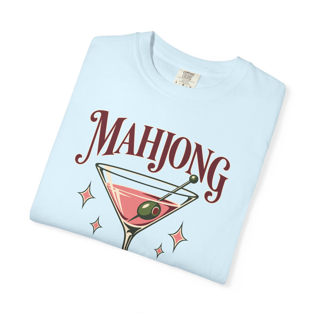 Mahjong & Martinis T-Shirt, garment-dyed cotton T-shirt