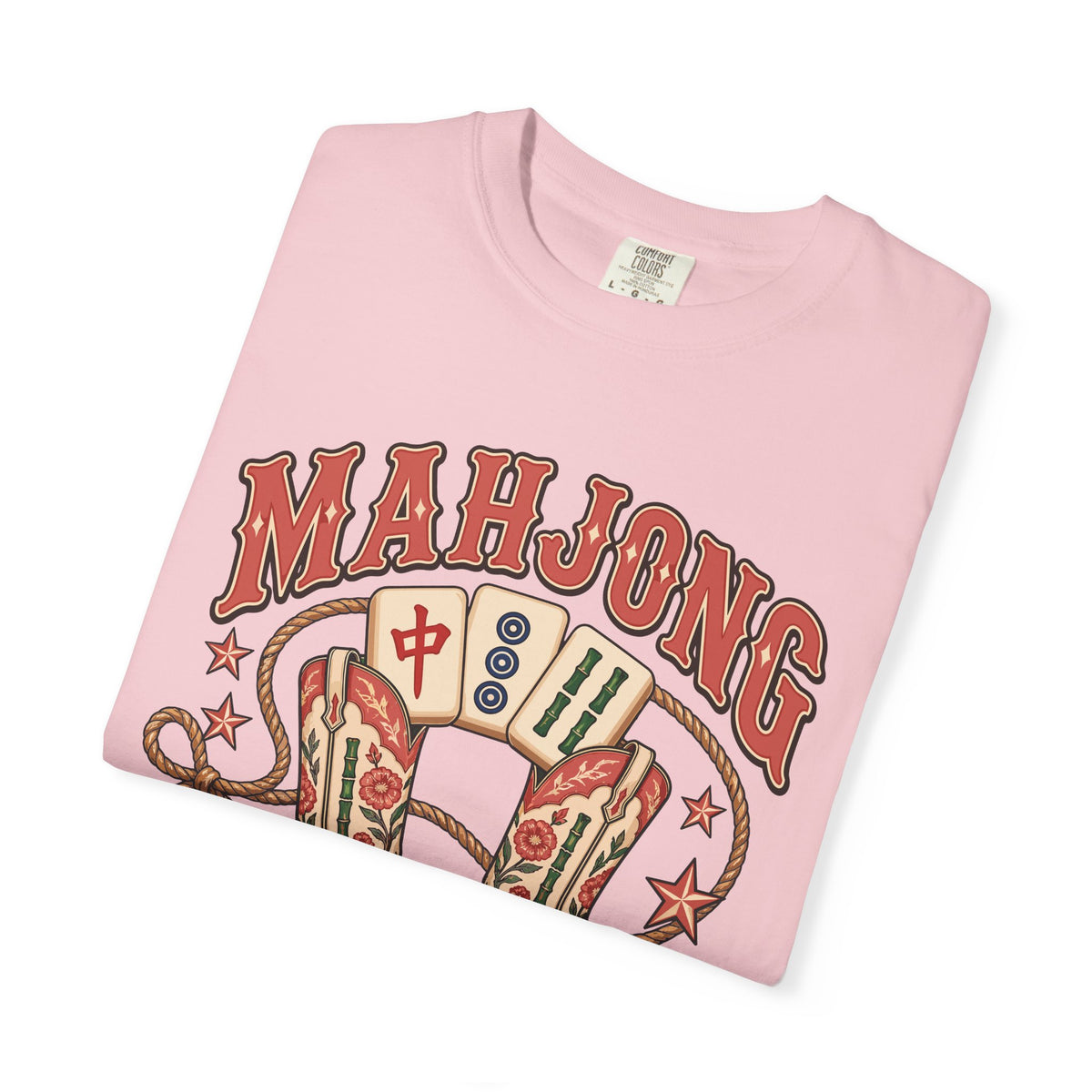 Mahjong Roundup T-Shirt, garment-dyed cotton T-shirt