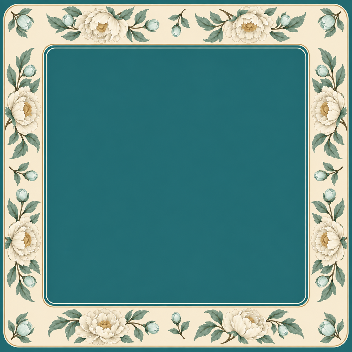 TEAL FLOURISH