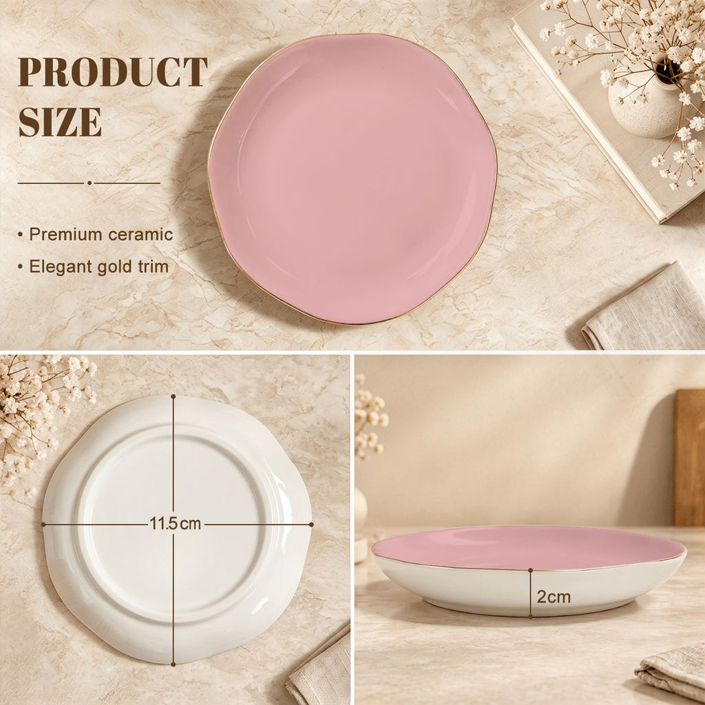 Blush Pink Scalloped Ceramic Mahjong Dice Tray - Mahj Mat Studio