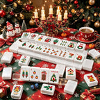 Christmas Cardinal American Mahjong Tile Set - Mahj Mat Studio