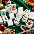 Christmas Cardinal American Mahjong Tile Set - Mahj Mat Studio