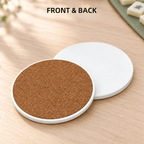 Classic White Ceramic Coasters with Holder | Set of 6 - Mahj Mat Studio