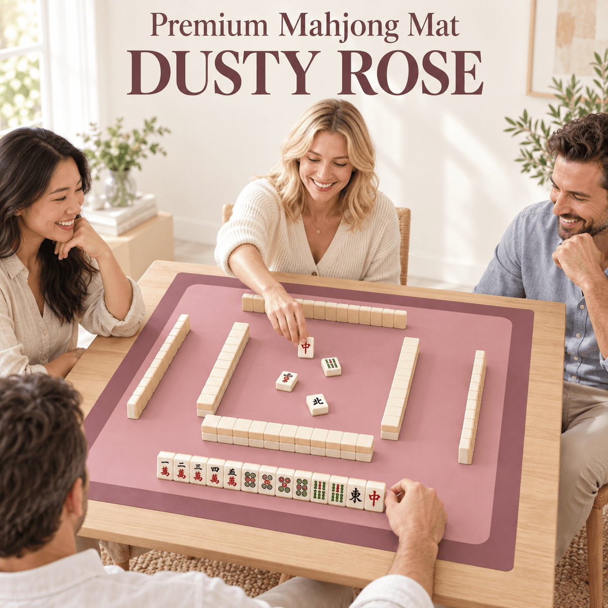 DUSTY ROSE - Mahj Mat Studio