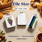 Earthy Botanical American Mahjong Tiles - Mahj Mat Studio