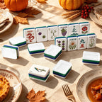 Earthy Botanical American Mahjong Tiles - Mahj Mat Studio