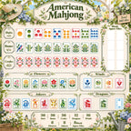 Modern Folk American Mahjong Tile Set - Mahj Mat Studio