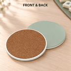Sage Green Ceramic Coasters with Holder | Set of 6 - Mahj Mat Studio