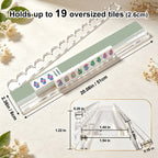 Sage Green Mahjong Rack & Pusher Set of 4 - Mahj Mat Studio