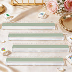 Sage Green Mahjong Rack & Pusher Set of 4 - Mahj Mat Studio