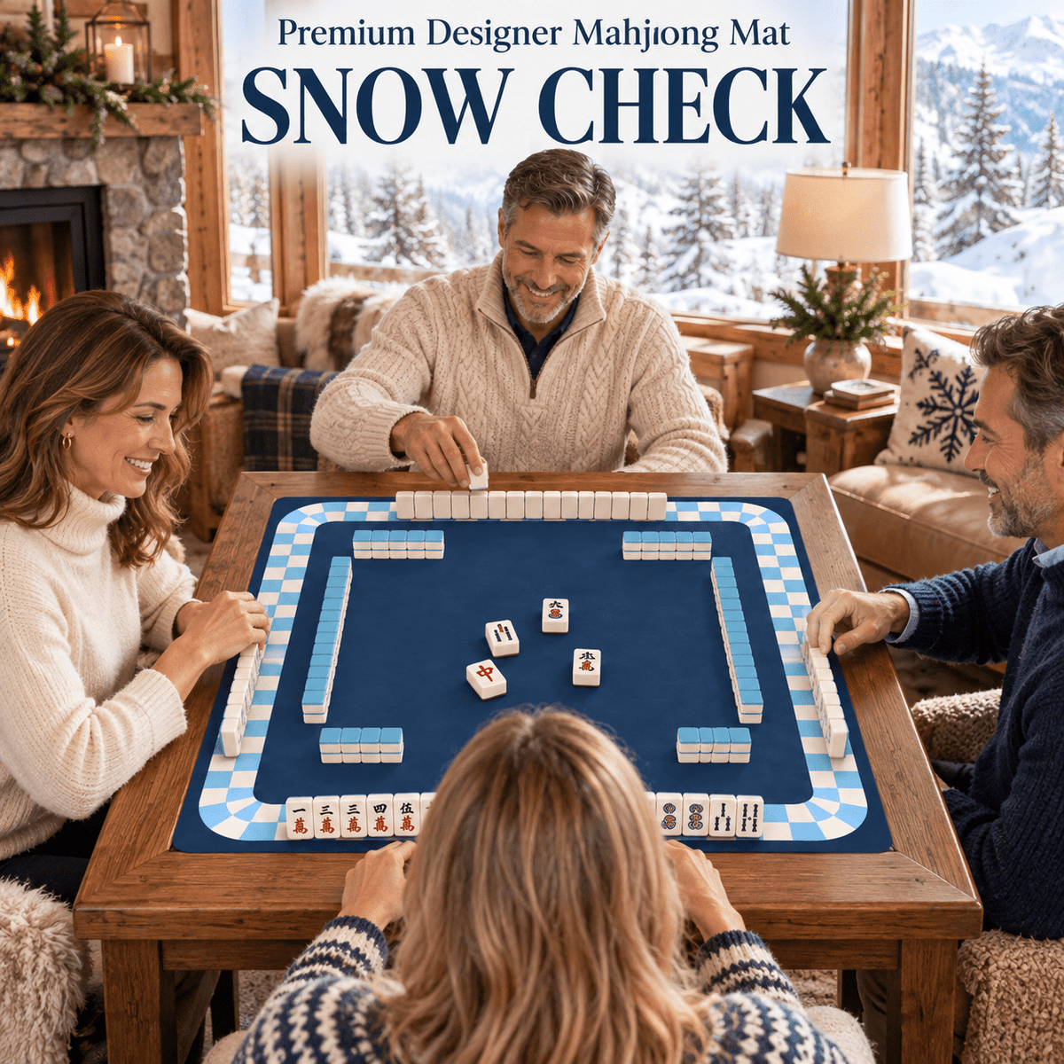 SNOW CHECK - Mahj Mat Studio