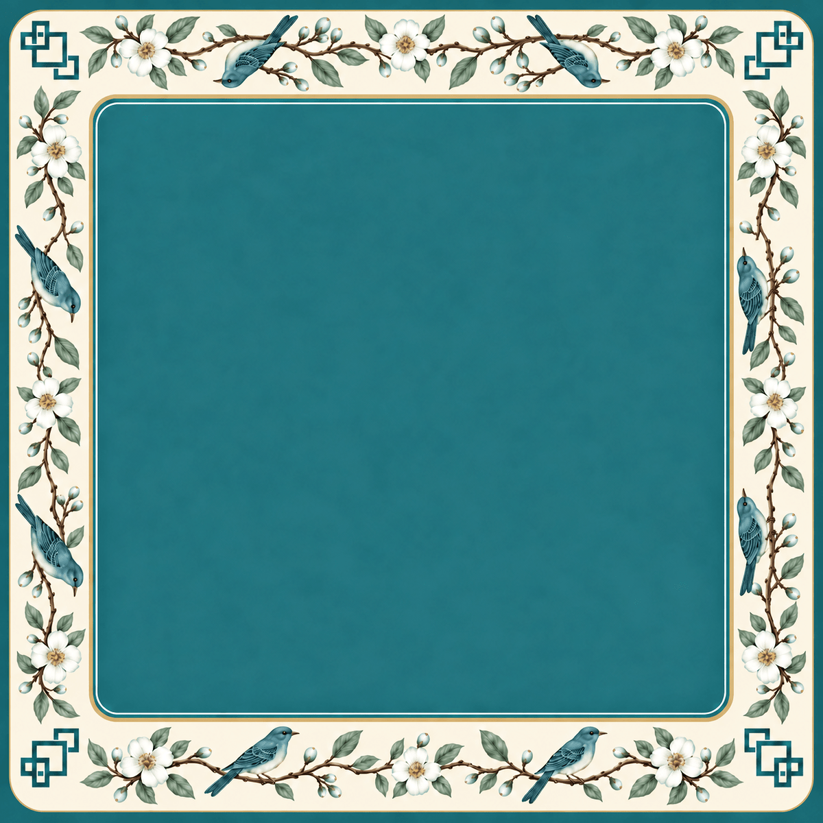 TEAL REVERIE - Mahj Mat Studio