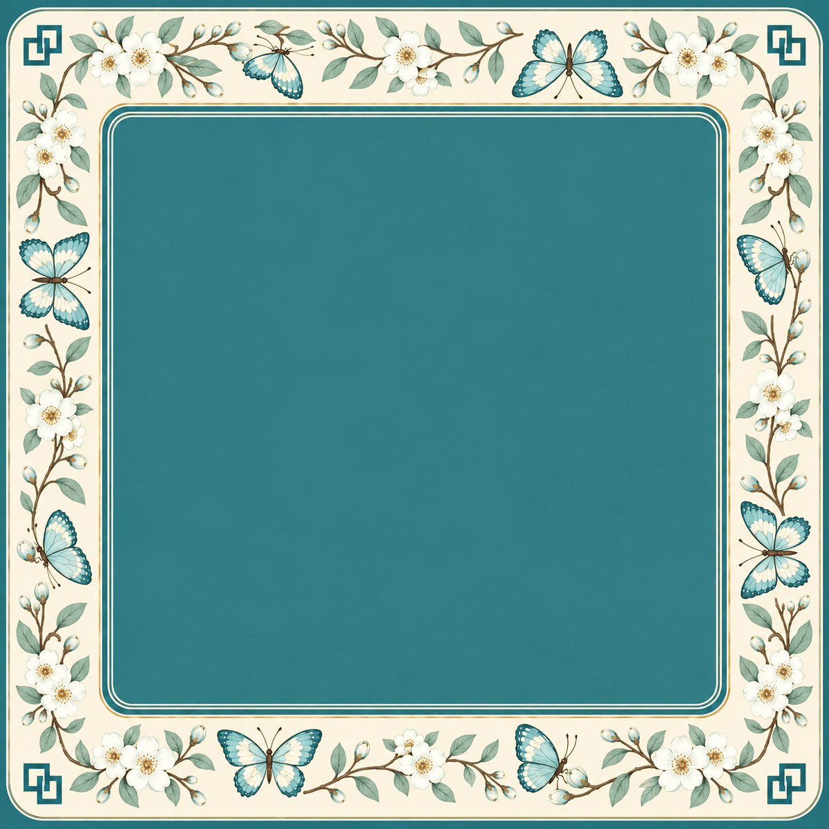 TEAL WHISPER - Mahj Mat Studio