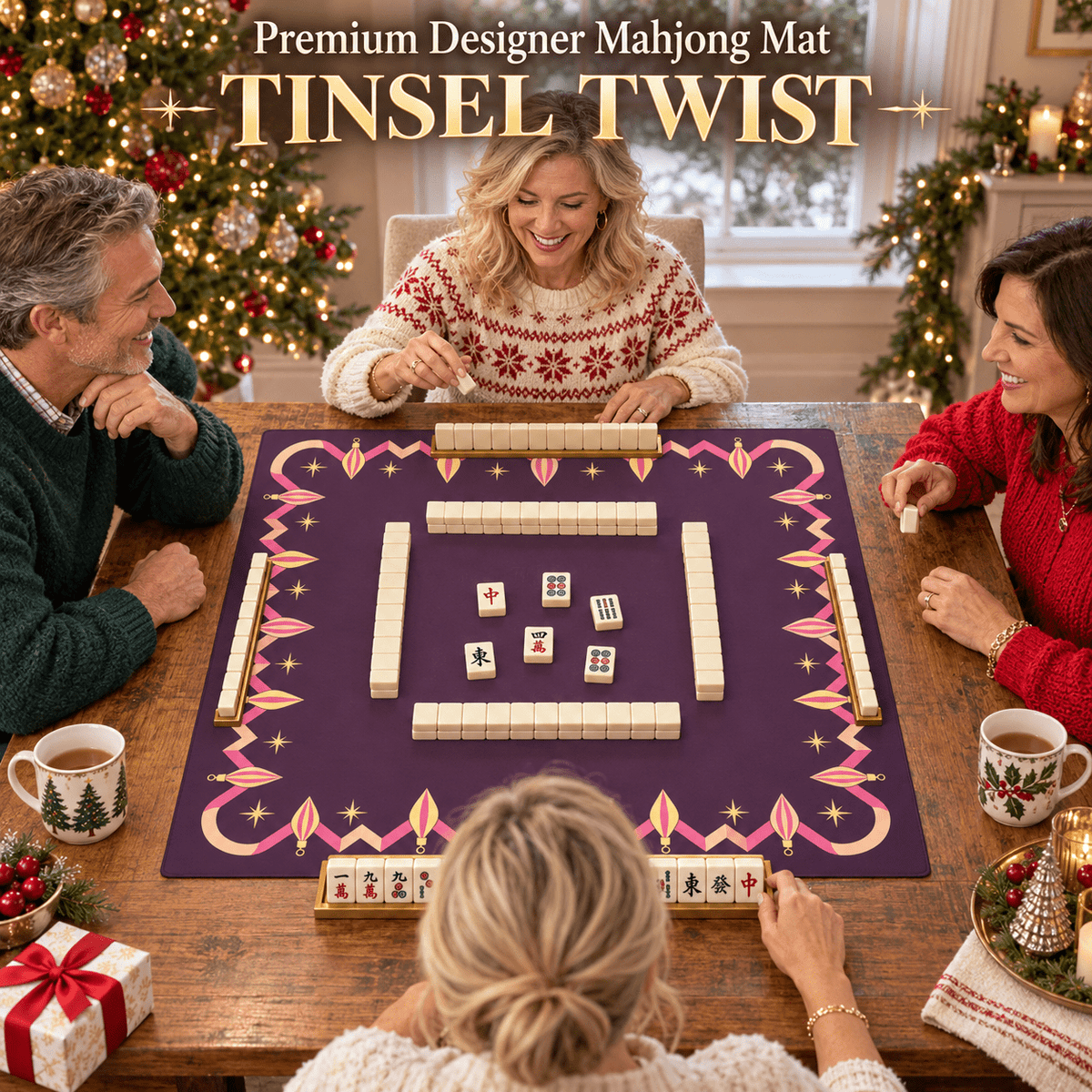 TINSEL TWIST - Mahj Mat Studio